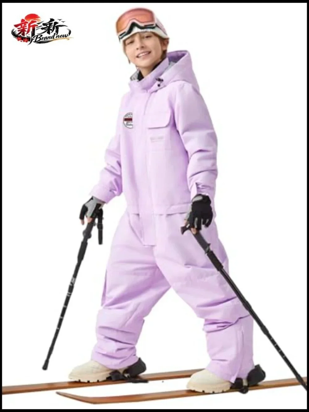 Waterproof Insulated Snowsuit Jumpsuit for Kids Ski Snowboard